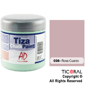 PINTURA TIZA AD 036 ROSA CUARZO 200ML X 3 UNIDADES